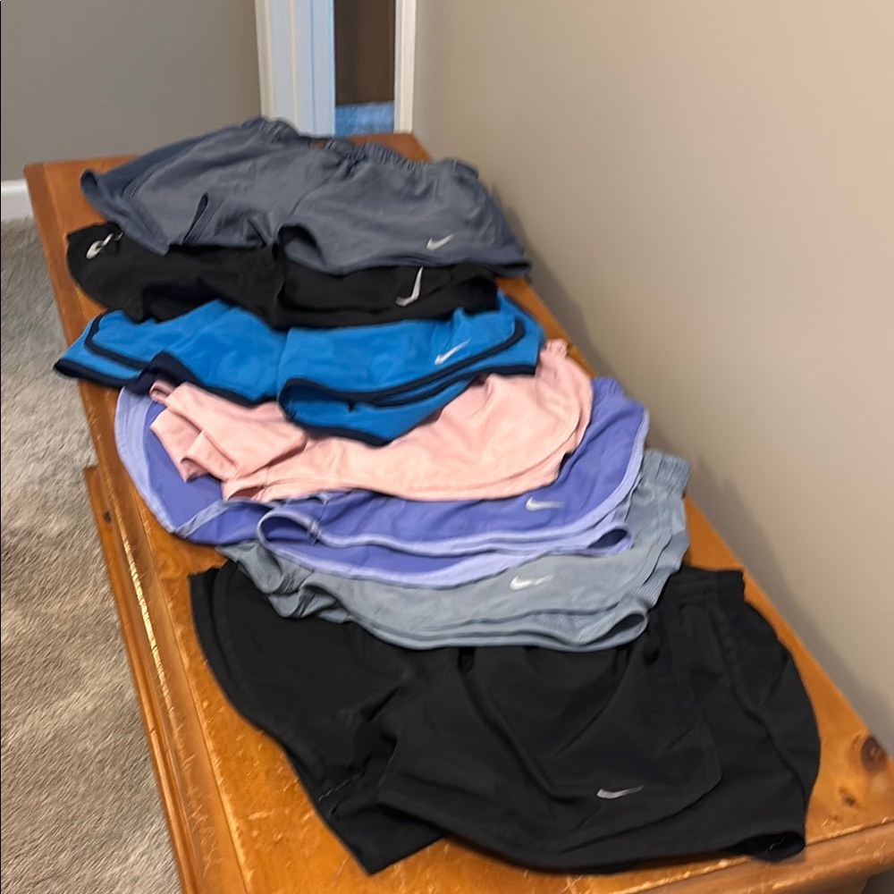 7 pairs of Nike shorts